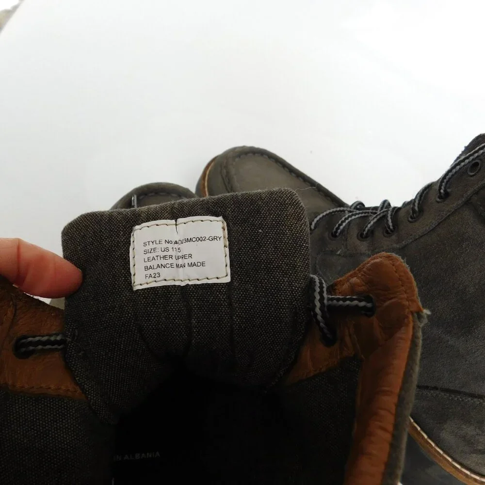 Ortholite Alphine Design Men's Chuka Work Boots Gray Size 11.5 - Picture 5 of 10